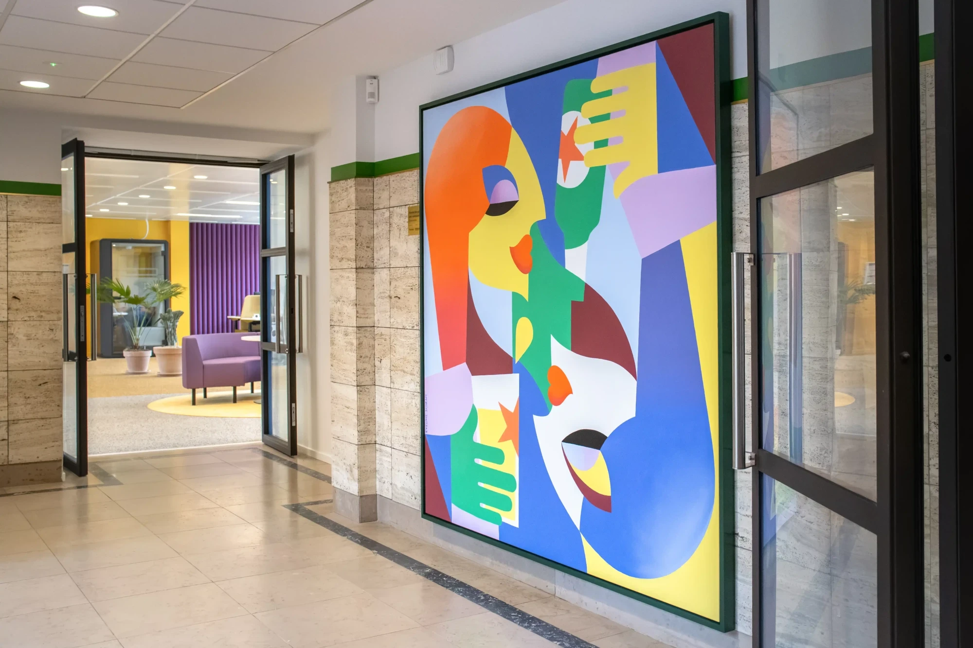 "Passion for Customers and Consumers" by Eveline Schram at Heineken's A-Wet building.
