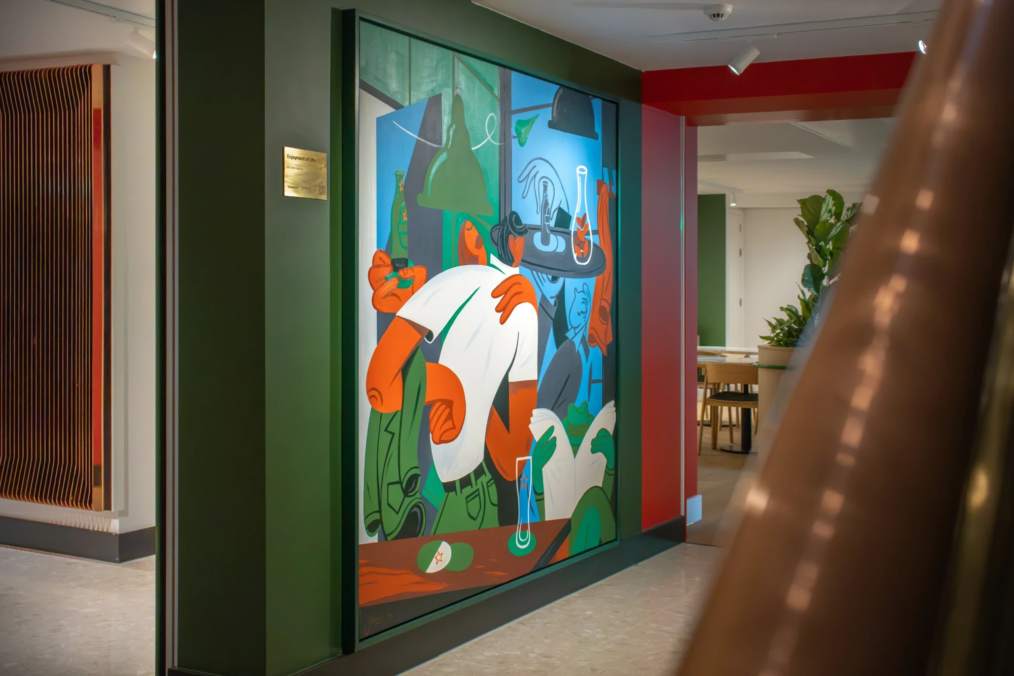 "Enjoyment of Life" by Joren Joshua at Heineken's A-Wet building.