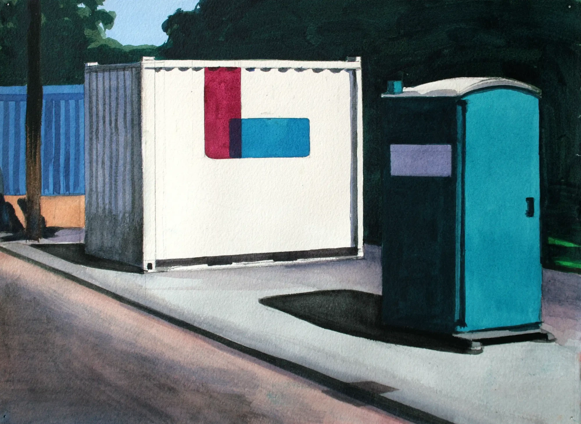 Container en Dixie, artwork by Matthijs van den Bosch, 2016